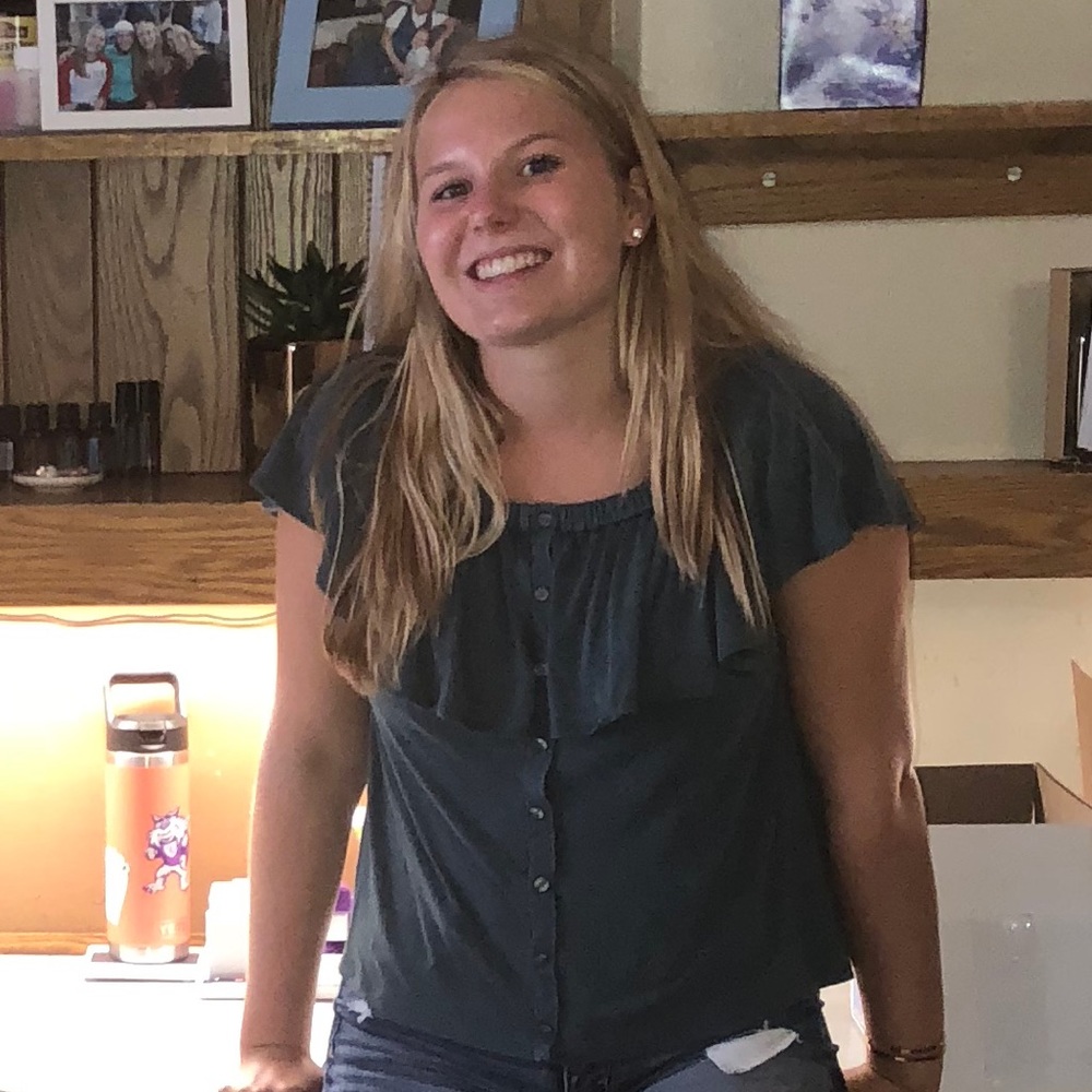 Green off the shoulder American eagle top